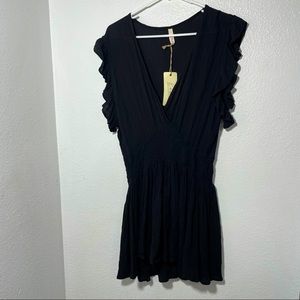 Elan short black dress